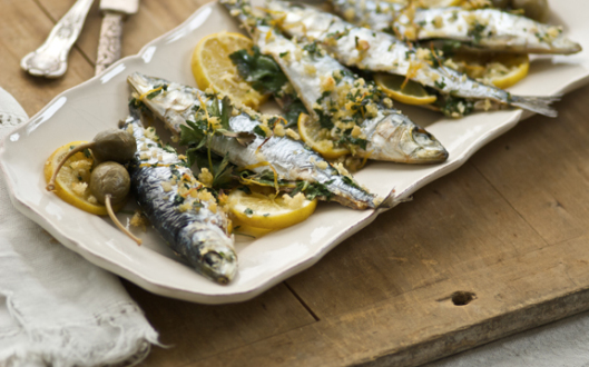 March Recipe of the Month: Grilled Sardines with Ajo Blanco and Fingerling Potatoes