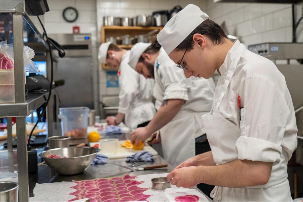 Stratford Chefs School’s program requires intensive work both in and out of the kitchen, along with physical and mental stamina