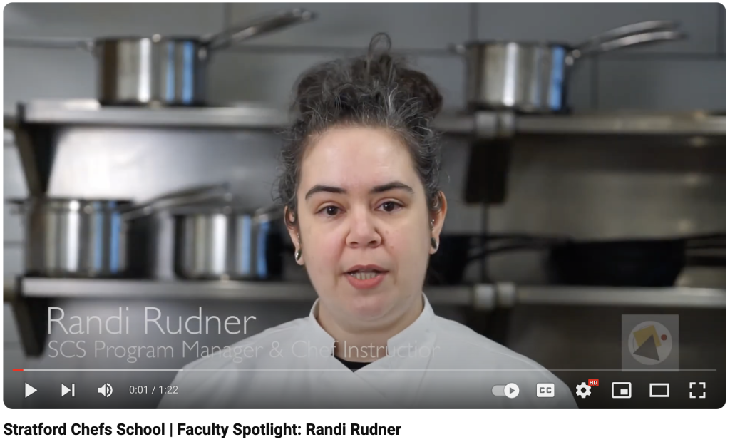 Culinary School Program Manager Randi Rudner, Stratford Chefs School